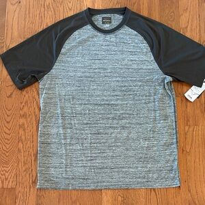 Men's Gray and Black Athletic Greg Norman Shirt